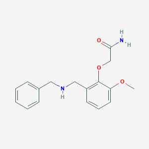 molecular formula C17H20N2O3 B502390 2-{2-[(Benzylamino)methyl]-6-methoxyphenoxy}acetamide 