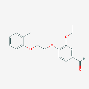 3-ethoxy-4-[2-(2-methylphenoxy)ethoxy]benzaldehyde