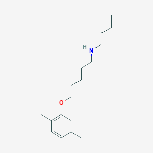 molecular formula C17H29NO B5023939 N-butyl-5-(2,5-dimethylphenoxy)-1-pentanamine 