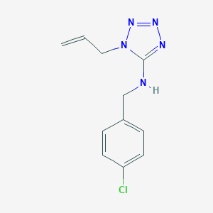 molecular formula C11H12ClN5 B502394 1-allyl-N-(4-chlorobenzyl)-1H-tetraazol-5-amine 