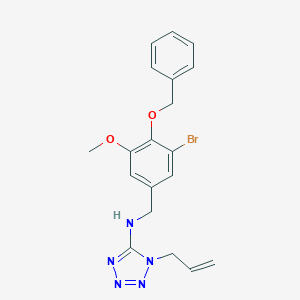 molecular formula C19H20BrN5O2 B502395 N-(1-allyl-1H-tetraazol-5-yl)-N-[4-(benzyloxy)-3-bromo-5-methoxybenzyl]amine 