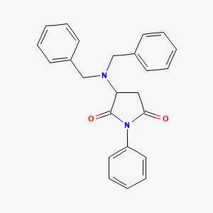 molecular formula C24H22N2O2 B5023989 3-(dibenzylamino)-1-phenyl-2,5-pyrrolidinedione 