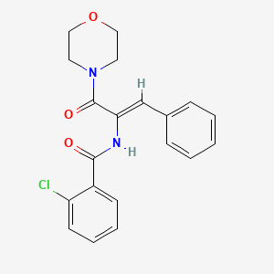 2-chloro-N-[1-(4-morpholinylcarbonyl)-2-phenylvinyl]benzamide