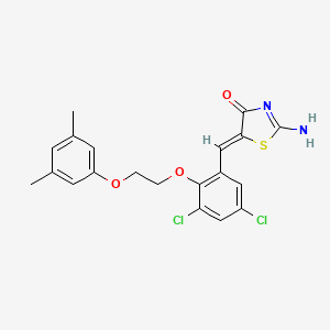 5-{3,5-dichloro-2-[2-(3,5-dimethylphenoxy)ethoxy]benzylidene}-2-imino-1,3-thiazolidin-4-one
