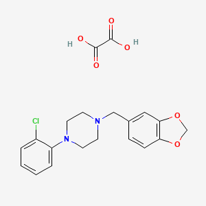 1-(1,3-benzodioxol-5-ylmethyl)-4-(2-chlorophenyl)piperazine oxalate