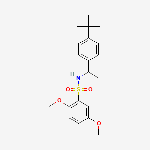N-[1-(4-tert-butylphenyl)ethyl]-2,5-dimethoxybenzenesulfonamide