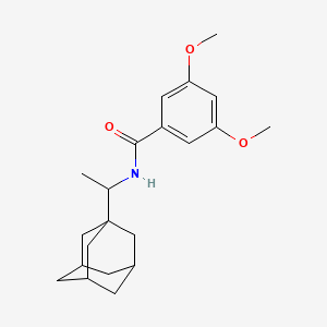 molecular formula C21H29NO3 B5024154 N-[1-(1-adamantyl)ethyl]-3,5-dimethoxybenzamide 