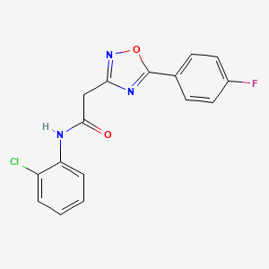 N-(2-chlorophenyl)-2-[5-(4-fluorophenyl)-1,2,4-oxadiazol-3-yl]acetamide