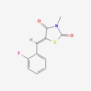5-(2-fluorobenzylidene)-3-methyl-1,3-thiazolidine-2,4-dione