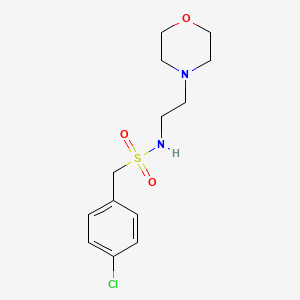 1-(4-chlorophenyl)-N-[2-(4-morpholinyl)ethyl]methanesulfonamide