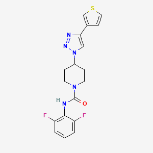 molecular formula C18H17F2N5OS B5024208 N-(2,6-difluorophenyl)-4-[4-(3-thienyl)-1H-1,2,3-triazol-1-yl]-1-piperidinecarboxamide 