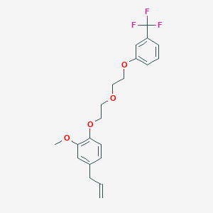 molecular formula C21H23F3O4 B5024216 4-allyl-2-methoxy-1-(2-{2-[3-(trifluoromethyl)phenoxy]ethoxy}ethoxy)benzene 