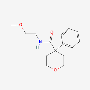 N-(2-methoxyethyl)-4-phenyltetrahydro-2H-pyran-4-carboxamide