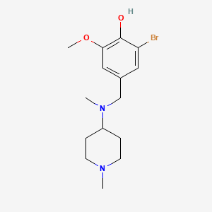 2-bromo-6-methoxy-4-{[methyl(1-methyl-4-piperidinyl)amino]methyl}phenol