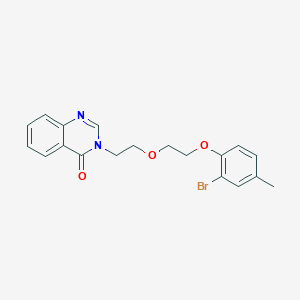 3-{2-[2-(2-bromo-4-methylphenoxy)ethoxy]ethyl}-4(3H)-quinazolinone