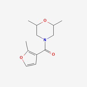 molecular formula C12H17NO3 B5024264 2,6-dimethyl-4-(2-methyl-3-furoyl)morpholine 