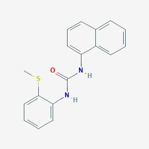 molecular formula C18H16N2OS B5024269 N-[2-(methylthio)phenyl]-N'-1-naphthylurea 