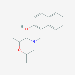 molecular formula C17H21NO2 B5024273 1-[(2,6-dimethyl-4-morpholinyl)methyl]-2-naphthol 