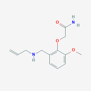molecular formula C13H18N2O3 B502430 2-{2-Methoxy-6-[(prop-2-en-1-ylamino)methyl]phenoxy}acetamide 