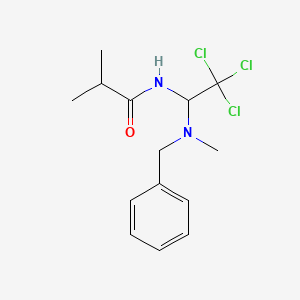 molecular formula C14H19Cl3N2O B5024304 N-{1-[benzyl(methyl)amino]-2,2,2-trichloroethyl}-2-methylpropanamide CAS No. 5362-47-0