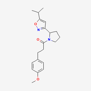 5-isopropyl-3-{1-[3-(4-methoxyphenyl)propanoyl]-2-pyrrolidinyl}isoxazole