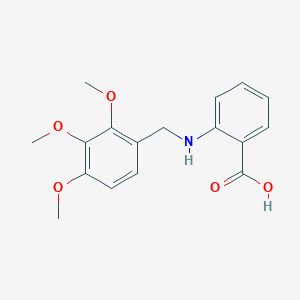 molecular formula C17H19NO5 B502434 2-[(2,3,4-Trimethoxybenzyl)amino]benzoic acid CAS No. 881445-56-3