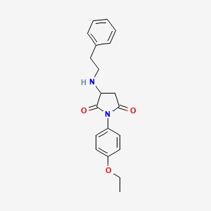 1-(4-ethoxyphenyl)-3-[(2-phenylethyl)amino]-2,5-pyrrolidinedione