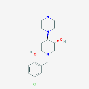 molecular formula C17H26ClN3O2 B5024348 (3R*,4R*)-1-(5-chloro-2-hydroxybenzyl)-4-(4-methyl-1-piperazinyl)-3-piperidinol 