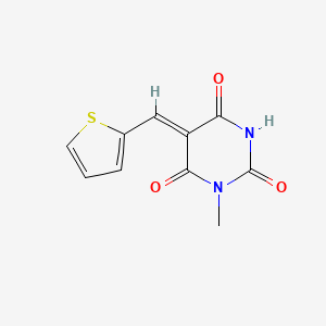 molecular formula C10H8N2O3S B5024396 1-methyl-5-(2-thienylmethylene)-2,4,6(1H,3H,5H)-pyrimidinetrione 