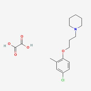 molecular formula C17H24ClNO5 B5024416 1-[3-(4-chloro-2-methylphenoxy)propyl]piperidine oxalate 