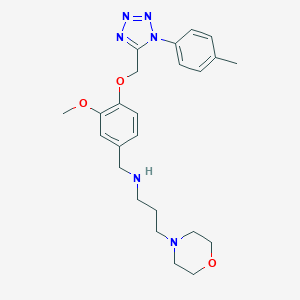 molecular formula C24H32N6O3 B502443 N-(3-methoxy-4-{[1-(4-methylphenyl)-1H-tetraazol-5-yl]methoxy}benzyl)-N-[3-(4-morpholinyl)propyl]amine 