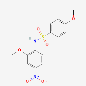 4-methoxy-N-(2-methoxy-4-nitrophenyl)benzenesulfonamide