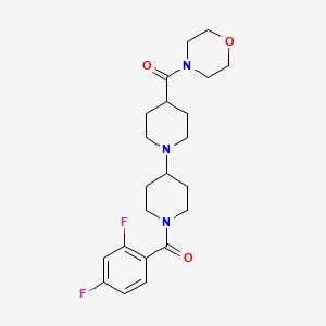 1'-(2,4-difluorobenzoyl)-4-(4-morpholinylcarbonyl)-1,4'-bipiperidine