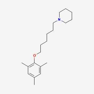 molecular formula C20H33NO B5024453 1-[6-(mesityloxy)hexyl]piperidine 