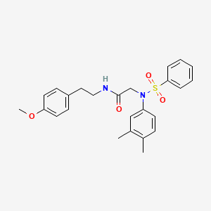 N~2~-(3,4-dimethylphenyl)-N~1~-[2-(4-methoxyphenyl)ethyl]-N~2~-(phenylsulfonyl)glycinamide