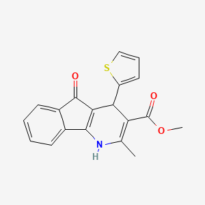 methyl 2-methyl-5-oxo-4-(2-thienyl)-4,5-dihydro-1H-indeno[1,2-b]pyridine-3-carboxylate