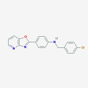 molecular formula C19H14BrN3O B502453 N-(4-bromobenzyl)-4-([1,3]oxazolo[4,5-b]pyridin-2-yl)aniline CAS No. 879584-86-8