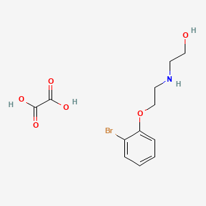 2-{[2-(2-bromophenoxy)ethyl]amino}ethanol ethanedioate (salt)