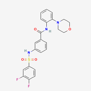 3-{[(3,4-difluorophenyl)sulfonyl]amino}-N-[2-(4-morpholinyl)phenyl]benzamide