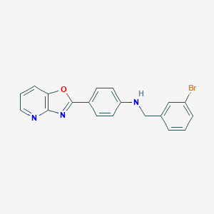 molecular formula C19H14BrN3O B502456 N-(3-bromobenzyl)-4-([1,3]oxazolo[4,5-b]pyridin-2-yl)aniline CAS No. 881446-84-0