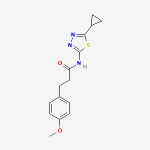 N-(5-cyclopropyl-1,3,4-thiadiazol-2-yl)-3-(4-methoxyphenyl)propanamide