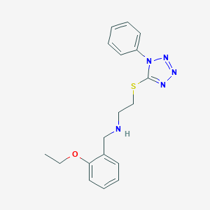 [(2-ETHOXYPHENYL)METHYL]({2-[(1-PHENYL-1H-1,2,3,4-TETRAZOL-5-YL)SULFANYL]ETHYL})AMINE