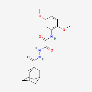 molecular formula C21H27N3O5 B5024619 2-[2-(1-adamantylcarbonyl)hydrazino]-N-(2,5-dimethoxyphenyl)-2-oxoacetamide 