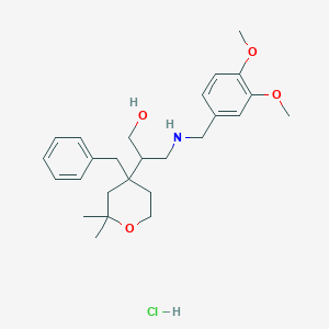 2-(4-benzyl-2,2-dimethyltetrahydro-2H-pyran-4-yl)-3-[(3,4-dimethoxybenzyl)amino]-1-propanol hydrochloride