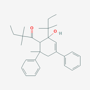 1-[2-(1,1-dimethylpropyl)-2-hydroxy-6-methyl-4,6-diphenyl-3-cyclohexen-1-yl]-2,2-dimethyl-1-butanone