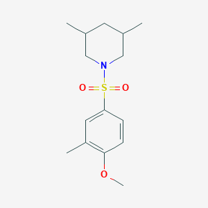 1-[(4-methoxy-3-methylphenyl)sulfonyl]-3,5-dimethylpiperidine