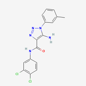 5-amino-N-(3,4-dichlorophenyl)-1-(3-methylphenyl)-1H-1,2,3-triazole-4-carboxamide