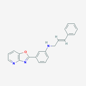 molecular formula C21H17N3O B502468 N-cinnamyl-N-(3-[1,3]oxazolo[4,5-b]pyridin-2-ylphenyl)amine CAS No. 881445-13-2