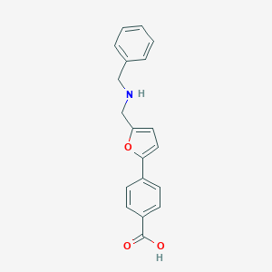 4-{5-[(Benzylamino)methyl]furan-2-yl}benzoic acid