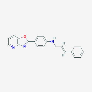 molecular formula C21H17N3O B502470 N-cinnamyl-N-(4-[1,3]oxazolo[4,5-b]pyridin-2-ylphenyl)amine CAS No. 881447-35-4